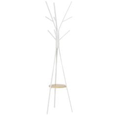Homestar Obešalnik za plašče 45x45x180 cm Bela