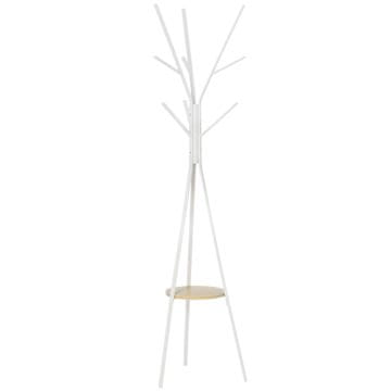 Homestar Obešalnik za plašče 45x45x180 cm Bela