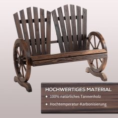 Homestar Vrtna klop 108x66x95 cm rjava