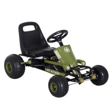 Homestar Gokart 99x65x56 cm Zelen, kovina, plastika