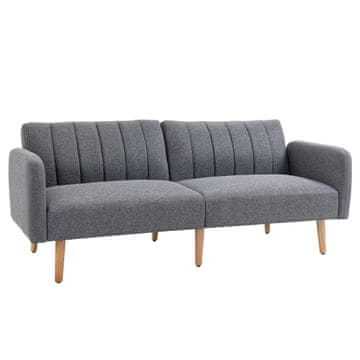 Homestar Sofa postelja za 2 osebi 173x75x73 cm siva