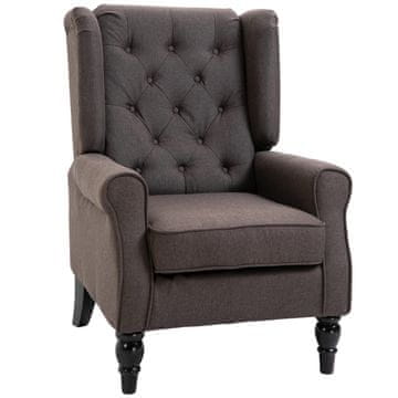 Homestar Fotelj 74x86x102 cm rjave barve