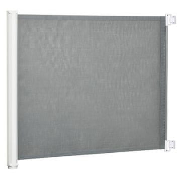 Homestar Varnostna vrata z zvlečno pregrado 115x82,5 cm siva