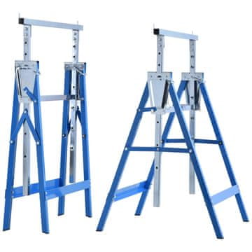 Homestar Komplet žagin konj, nastavljiv, 68x58x80-130 cm, moder