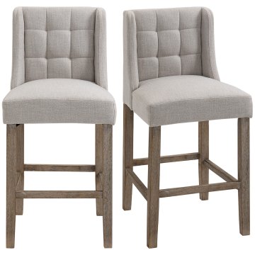 Homestar Set barskih stolov 2 kosa 47x50x101 cm siva