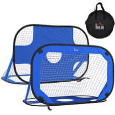 Homestar Set nogometnih golov Pop Up 123x80x80 cm modre barve