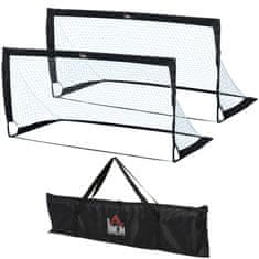 Homestar Nogometni gol komplet 2 kosa 183x90x90 cm črna