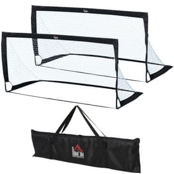 Homestar Nogometni gol komplet 2 kosa 183x90x90 cm črna