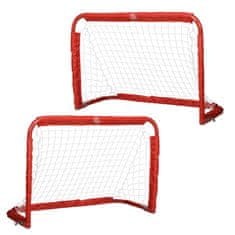 Homestar Set nogometnih golov, zložljivi mini goli, 90x36x60 cm, rdeča