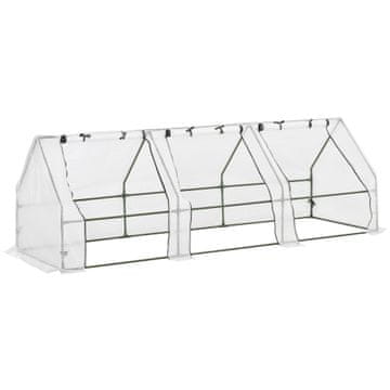 Homestar Toplar 270x90x90 cm Bela, Material: PE (folija), jeklo (ogrodje)