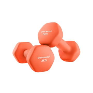 Songmics Set uteži 2 kosa 20x9 cm oranžne barve