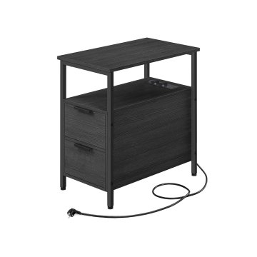 Songmics Stranska mizica 60x35x61 cm črna