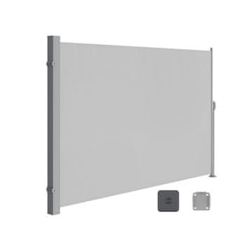 Songmics Stranski nadstrešek 200x350 cm siva