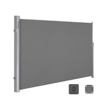 Songmics Stranski nadstrešek 180x400 cm siva