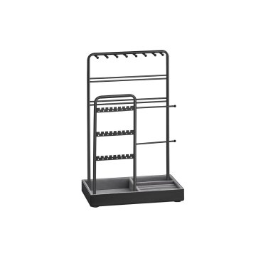 Songmics Stojalo za nakit 11.5x19.6x30.8 cm črno