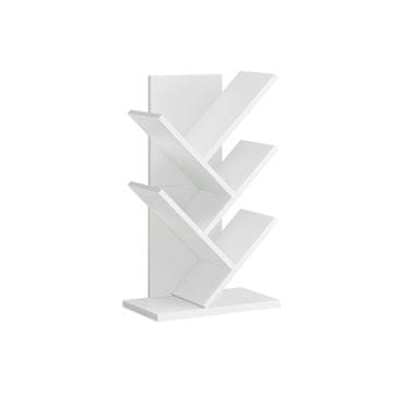 Songmics Knižna polica 17.2x30x51 cm Bela