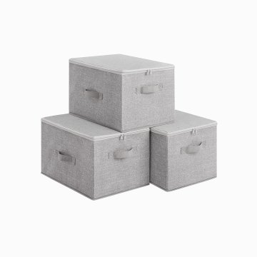Songmics Set za shranjevanje, 40x30x25 cm, siva
