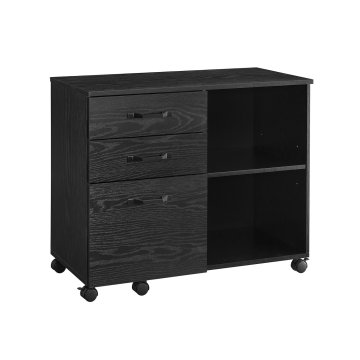 Songmics Predalnik za dokumente 40x80x66 cm Črn