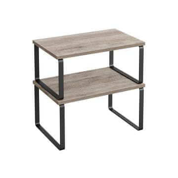 Songmics Komplet začimbnikov 2 kosa 19.5x29.7x15.5 cm črna