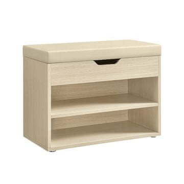 Songmics Klop za čevlje 30x60x44 cm bež
