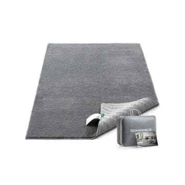 Songmics Preproga 80x150 cm Siva, poliester filc TPR (termoplastični gumij)