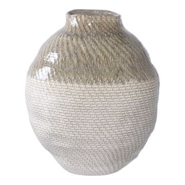 House Nordic Vaza, Vase, bela / zelena