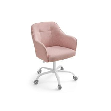 Songmics Pisarna stol 69x65x83-93 cm roza