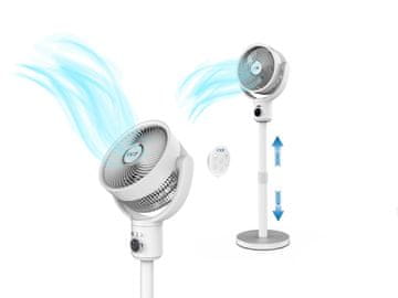 slomart Inca IAF-01B Stolni/podni ventilator, bijeli