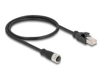 Delock DeLOCK M12 Adapter Kabel D-coded 4-pin na RJ45 moški, 50 cm