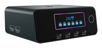 IcyBox ICY BOX Diamond Charge 2401 polnilnik 140W GaN, črn
