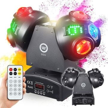 slomart LIGHT4ME SID3 premikajoči multiefekt 4v1, LED