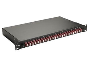 Equip Equip razdelilna omarica za optična vlakna, 24 vrat LC Duplex, OM4, 1U, črna