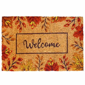 Northix Predpražnik za vrata Welcome iz kokosovih vlaken, nedrseč, 60x40 cm