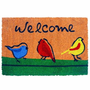 Northix Predpražnik za vrata Welcome iz kokosovih vlaken, nedrseč, 60x40 cm