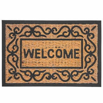 Northix Predpražnik iz kokosovih vlaken, 60x40 cm, nedrseča PVC podloga