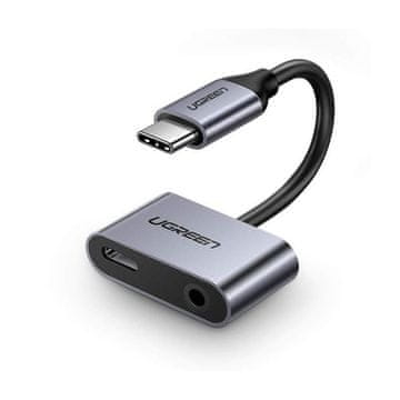 Ugreen USB-C na 3.5mm Audio Jack na USB-C polnilni adapter (50596)