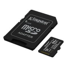 Kingston Canvas Select Plus Gen3 microSDXC kartica + adapter, 64GB (SDCS3/64GB)