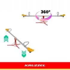 Kruzzel 2V1 zunanja vrtna gugalnica za dva 360°