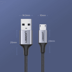 Ugreen USB-A na micro USB 2.4A kabel, 1m (60146)