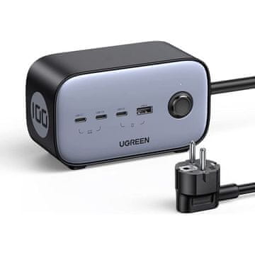 Ugreen DigiNest Pro dvo-smerna AC vtičnica na 3x USB-C in USB-A GaN polnilnik, 100-3680W (60167)