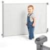 Moby System Otroška varnostna ograjica 140 cm iz ABS in PVC mreže za 6–24 mesecev, zvijljiva, zaklepanje z eno roko za vrata in stopnice