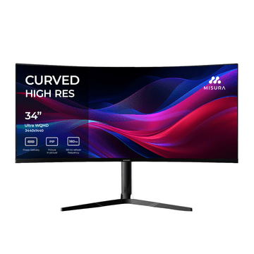 Misura 34" UltraWide QHD monitor 180 Hz ukrivljen BLACK - M34X3B01