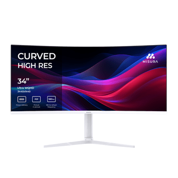 Misura 34" UltraWide QHD monitor 180 Hz ukrivljen WHITE - M34X3W01