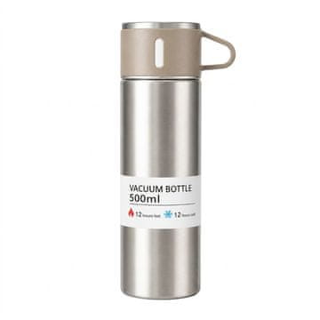 LIVEFY termovka s skodelico Vello 500ml, bež