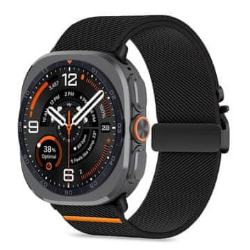 Tech-protect Nylon Clasp pašček za Samsung Galaxy Watch Ultra 1 / 2 2024-2026 (47mm), black