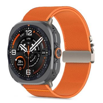 Tech-protect Nylon Clasp pašček za Samsung Galaxy Watch Ultra 1 / 2 2024-2026 (47mm), orange