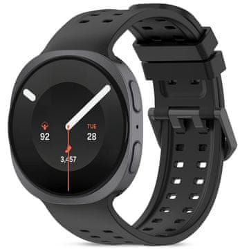 Tech-protect Silicone Air pašček za Samsung Galaxy Watch 8 / 9 / Classic (40 / 44 / 46mm), black