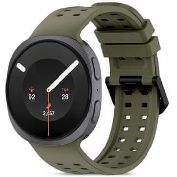 Tech-protect Silicone Air pašček za Samsung Galaxy Watch 8 / 9 / Classic (40 / 44 / 46mm), olive green