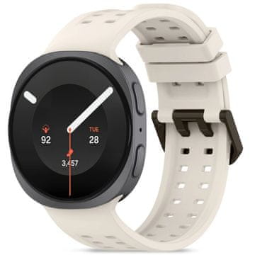 Tech-protect Silicone Air pašček za Samsung Galaxy Watch 8 / 9 / Classic (40 / 44 / 46mm), starlight