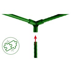 Northix Priključki za drogove za 11 mm kolčke, zeleni, komplet 4 kosov